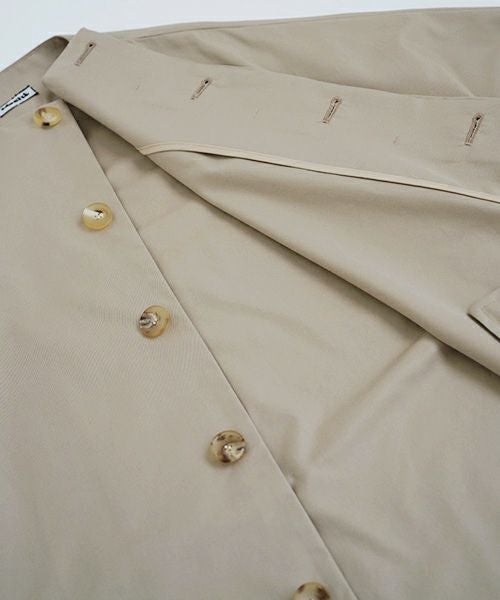 Mochi.モチ.spring coat(supima cotton×silk).[ms21-co-02/beige]