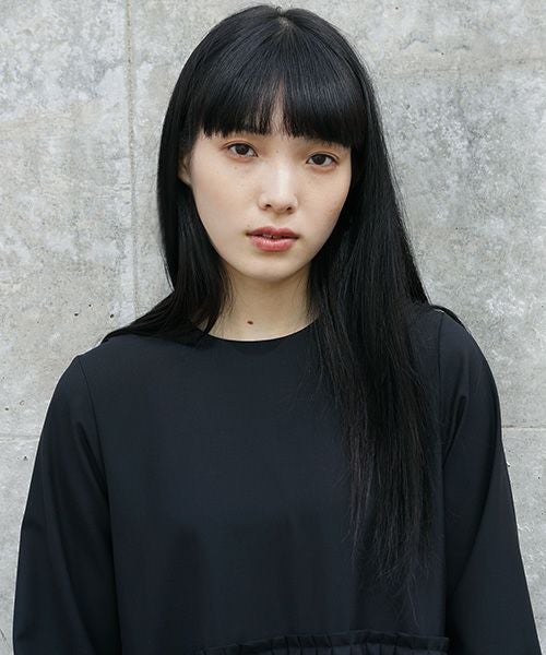 Mochi.モチ.tuck dress [ma-op-03/black]