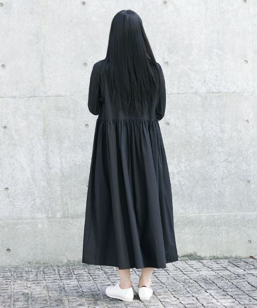 Mochi.モチ.shirt dress [ma-op-04/black/・1]