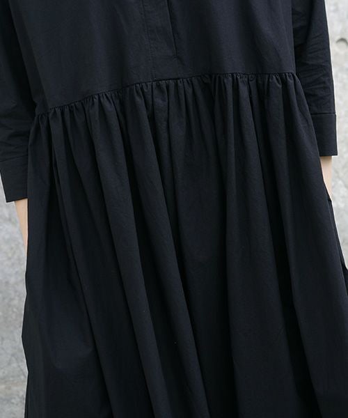 Mochi.モチ.shirt dress [ma-op-04/black/・1]