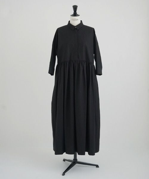 Mochi.モチ.shirt dress [ma-op-04/black/・1]