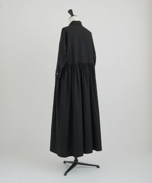 Mochi.モチ.shirt dress [ma-op-04/black/・1]