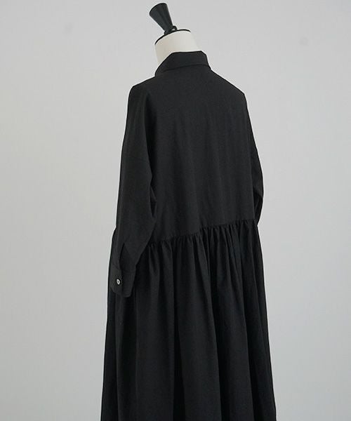 Mochi.モチ.shirt dress [ma-op-04/black/・1]