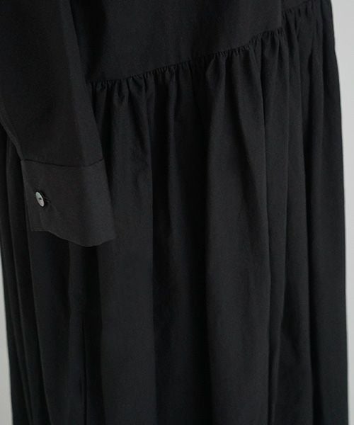 Mochi.モチ.shirt dress [ma-op-04/black/・1]