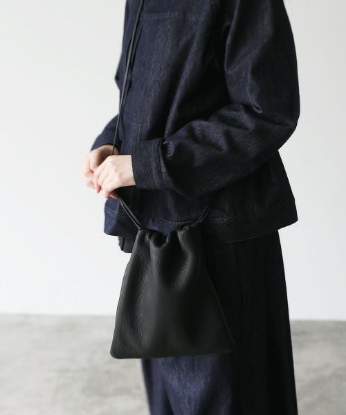 マコモっち Mochi モチ drawstring bag (s) [ma-pro-01-/black]