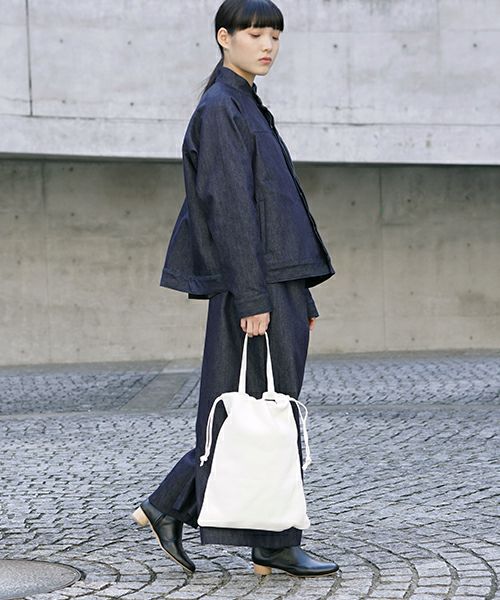 Mochi モチ drawstring bag (m) [ma-pro-01-/white]