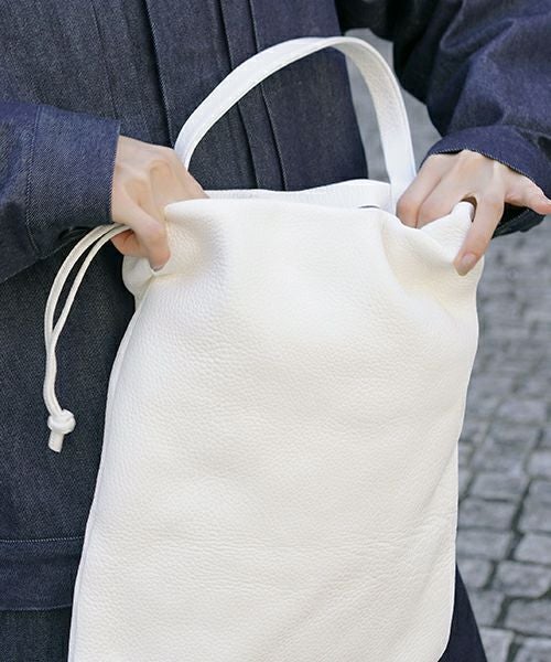 Mochi モチ drawstring bag (m) [ma-pro-01-/white]