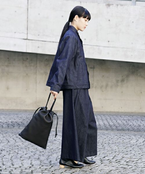 Mochi モチ drawstring bag (m) [ma-pro-01-/black]