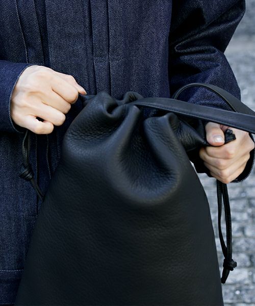 Mochi モチ drawstring bag (m) [ma-pro-01-/black]