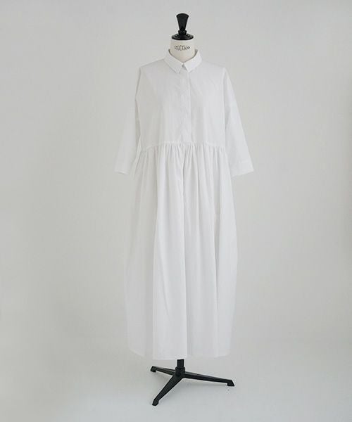 Mochi.モチ.shirt dress [ma-op-04/white/・1]