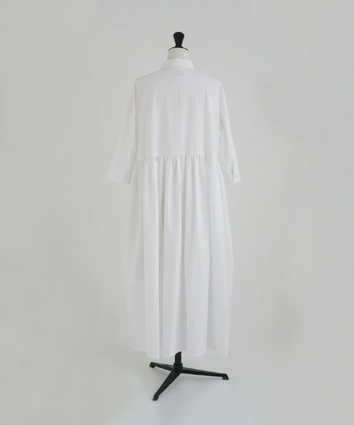 Mochi.モチ.shirt dress [ma-op-04/white/・1]
