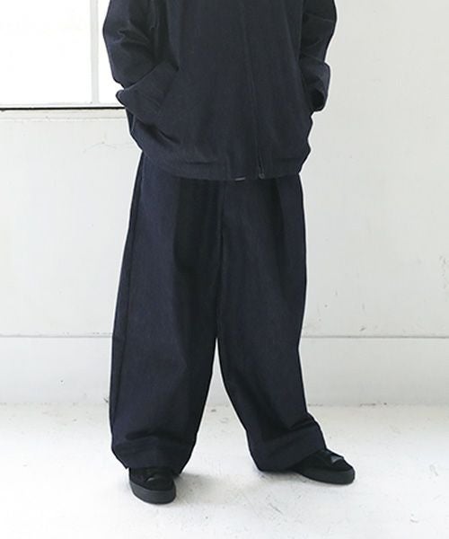 VU.ヴウ.knee wide pants vu-s23-kp09[DEEP BLUE]