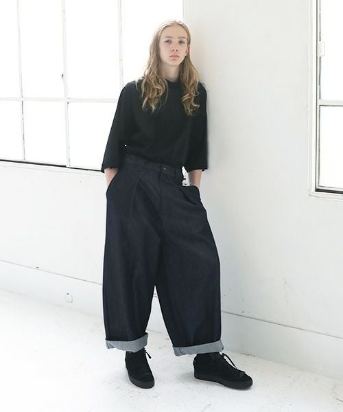 VU.ヴウ.knee wide pants vu-s23-kp09[DEEP BLUE]