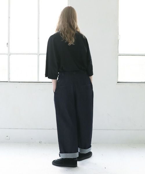 VU.ヴウ.knee wide pants vu-s23-kp09[DEEP BLUE]