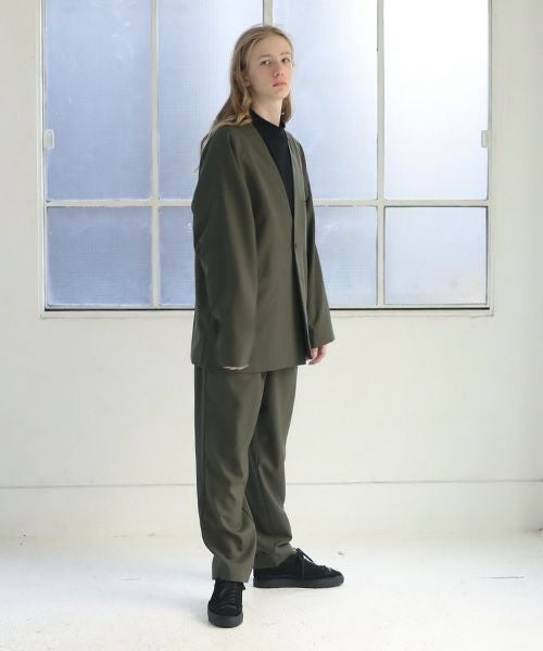 VU.ヴウ.no collar jacket vu-s12-j13[KHAKI]_