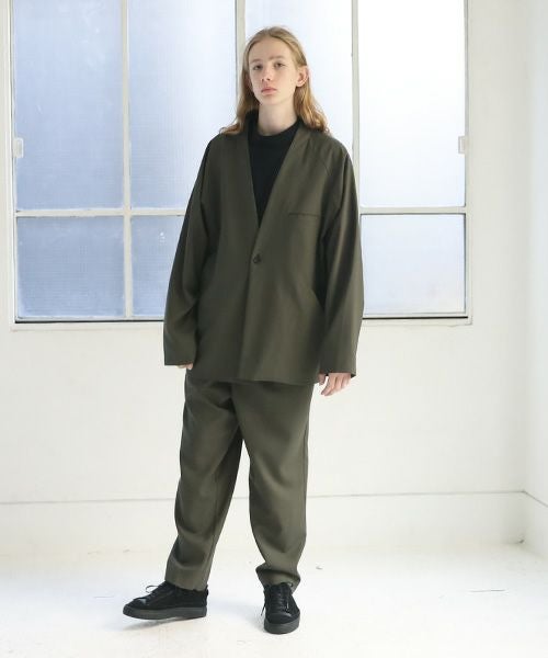 VU.ヴウ.no collar jacket vu-s12-j13[KHAKI]_