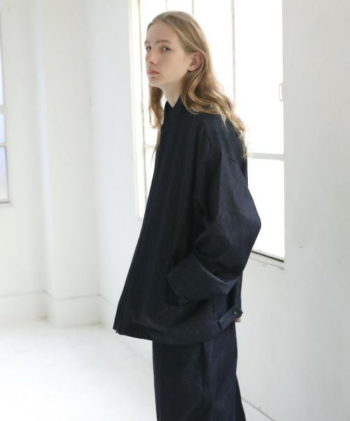 VU.ヴウ.stand collar bluson vu-a23-kb14[DEEP BLUE]