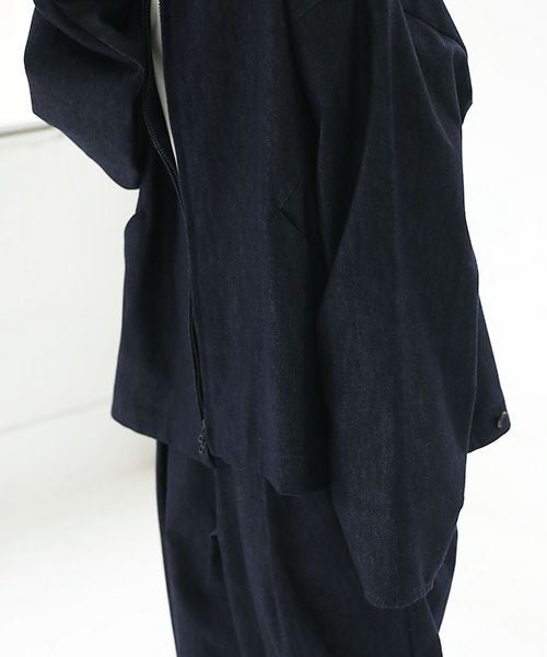 VU.ヴウ.stand collar bluson vu-a23-kb14[DEEP BLUE]