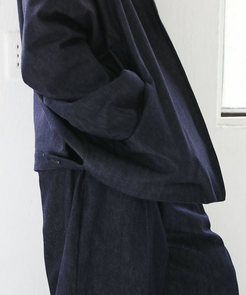 VU.ヴウ.stand collar bluson vu-a23-kb14[DEEP BLUE]