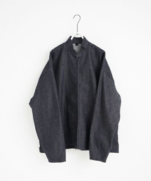 VU.ヴウ.stand collar bluson vu-a23-kb14[DEEP BLUE]