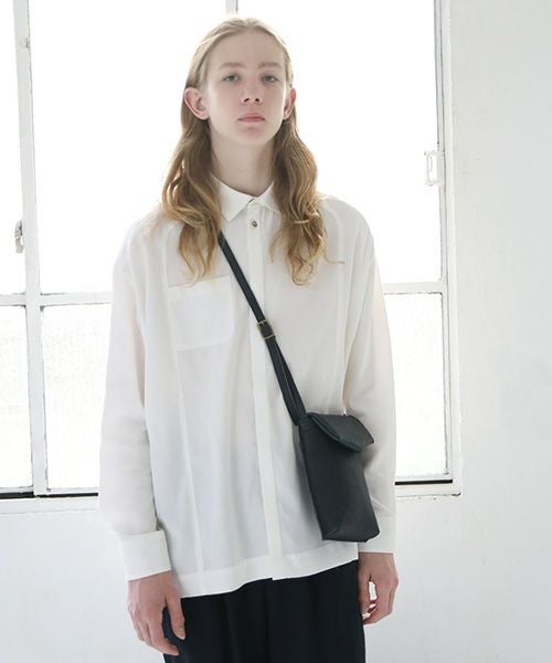 ohta オオタ.navy slim letter bag  [ac-21N4]