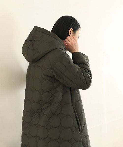 Mochi.モチ.quilted hood coat[ma9-co-01/khaki]_