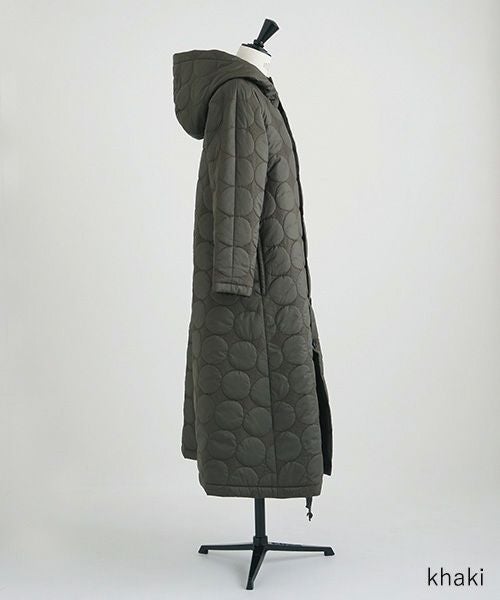 Mochi.モチ.quilted hood coat[ma9-co-01/khaki]_