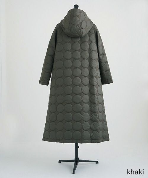 Mochi.モチ.quilted hood coat[ma9-co-01/khaki]_