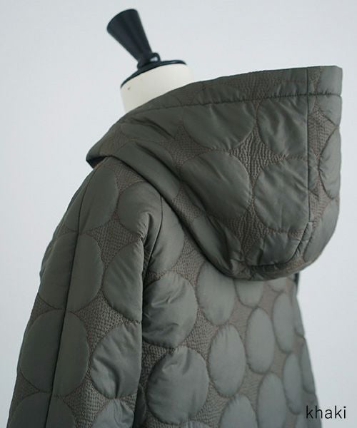 Mochi.モチ.quilted hood coat[ma9-co-01/khaki]_