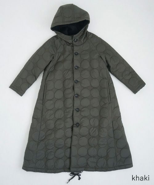 Mochi.モチ.quilted hood coat[ma9-co-01/khaki]_