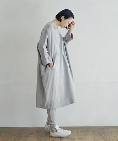 Mochi / home&miles.モチ / ホーム＆マイルズ.dolman one piece [grey fog]