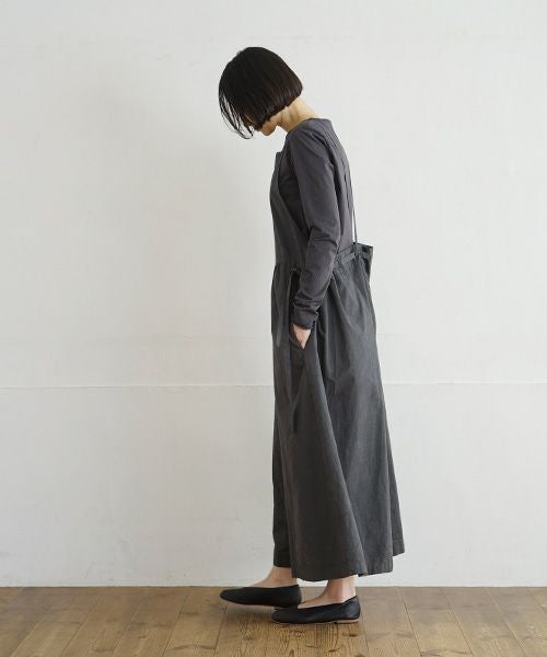 Mochi / home&miles.モチ / ホーム＆マイルズ.apron salopette [charcoal grey]