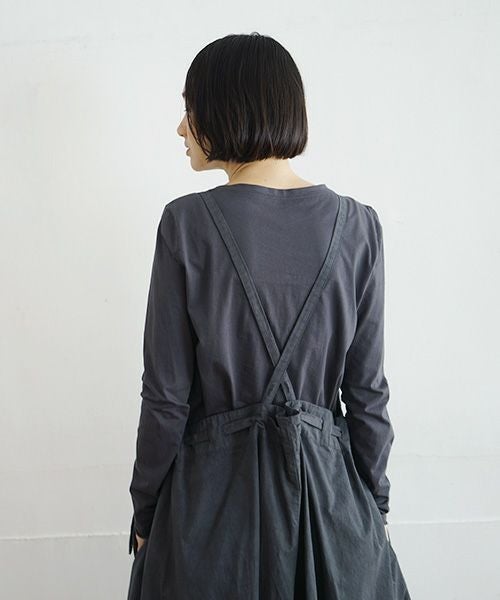 Mochi / home&miles.モチ / ホーム＆マイルズ.apron salopette [charcoal grey]