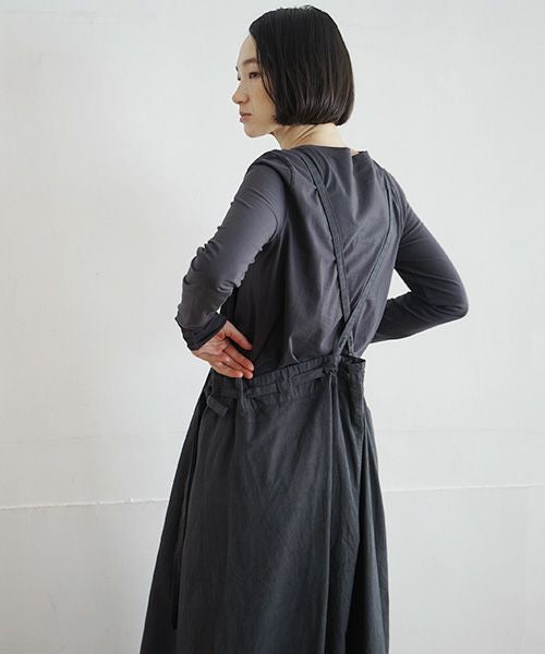 Mochi / home&miles.モチ / ホーム＆マイルズ.apron salopette [charcoal grey]