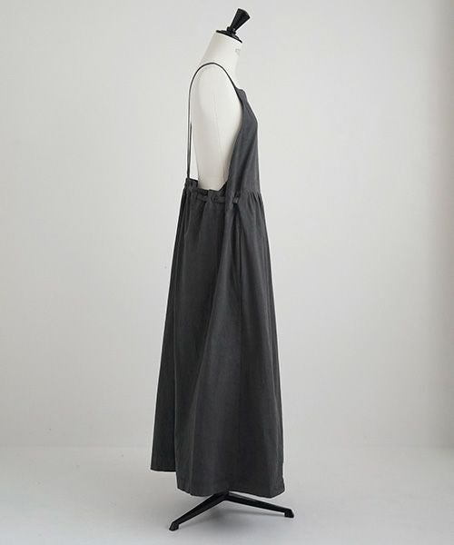 Mochi / home&miles.モチ / ホーム＆マイルズ.apron salopette [charcoal grey]