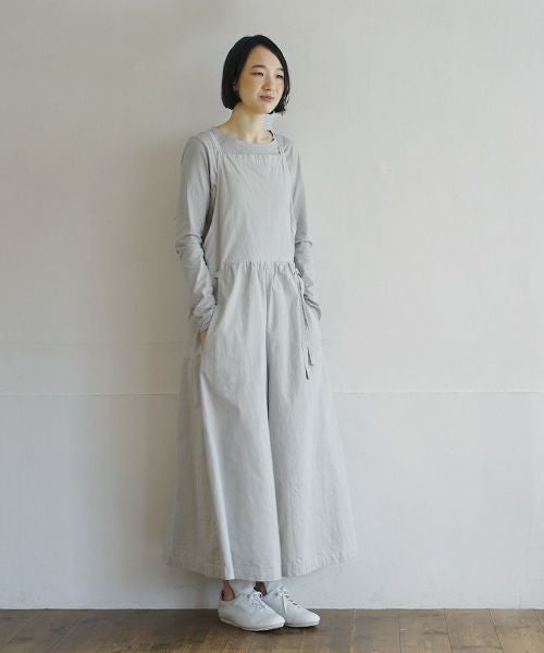Mochi / home&miles.モチ / ホーム＆マイルズ.apron salopette [grey fog]