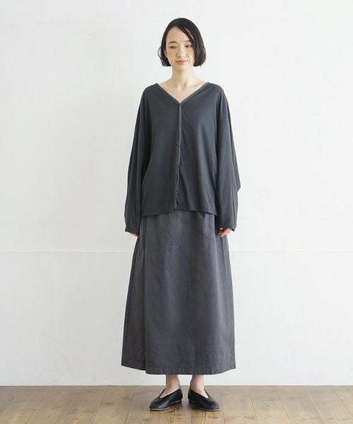 Mochi / home&miles.モチ / ホーム＆マイルズ.dolman sleeve cardigan [charcoal grey]