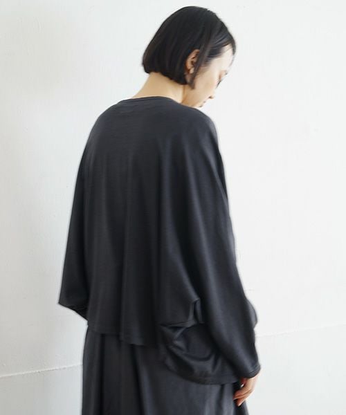 Mochi / home&miles.モチ / ホーム＆マイルズ.dolman sleeve cardigan [charcoal grey]