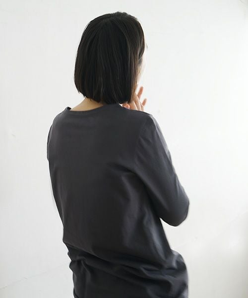 Mochi / home&miles.モチ / ホーム＆マイルズ.cotton silk cut&saw [charcoal grey]