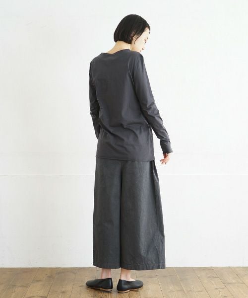 Mochi / home&miles.モチ / ホーム＆マイルズ.cotton silk cut&saw [charcoal grey]