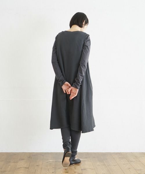 Mochi / home&miles.モチ / ホーム＆マイルズ.cotton silk leggings [charcoal grey]