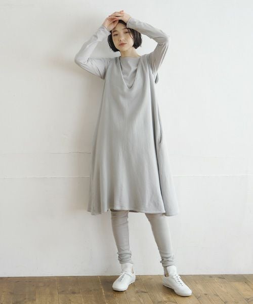 Mochi / home&miles.モチ / ホーム＆マイルズ.cotton silk leggings [grey fog]