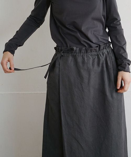 Mochi / home&miles.モチ / ホーム＆マイルズ.wrap pants [charcoal grey]
