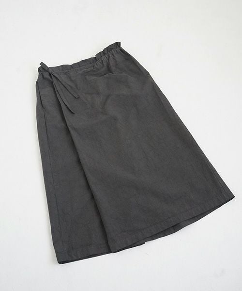 Mochi / home&miles.モチ / ホーム＆マイルズ.wrap pants [charcoal grey]