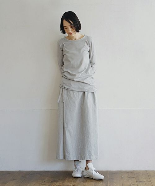 Mochi / home&miles モチ / ホーム＆マイルズ wrap pants [grey fog]