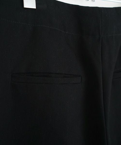 STUDIONICHOLSON スタジオニコルソン.PEACHED COTTON TWILL VOLUME PLEAT PANTS [SNW-145 / BLACK]