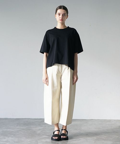 STUDIONICHOLSON スタジオニコルソン.PEACHED COTTON TWILL VOLUME PLEAT PANTS [SNW-145 / CREAM]
