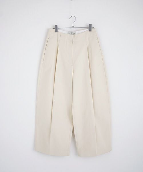 STUDIONICHOLSON スタジオニコルソン.PEACHED COTTON TWILL VOLUME PLEAT PANTS [SNW-145 / CREAM]