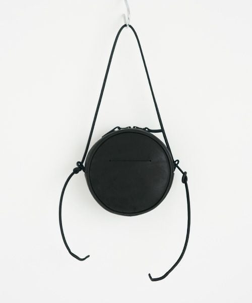 macromauro マクロマウロ.NO LETTER BAG CIRCLE S [BLACK]_