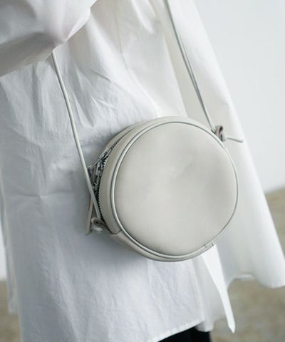 macromauro マクロマウロ.NO LETTER BAG CIRCLE S [GREY]_